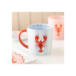 You Are My Lobster Striped Mug You Are My Lobster Striped Mug