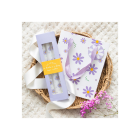 Set of 3 Purple Daisy Taper Candles Set of 3 Purple Daisy Taper Candles
