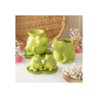 Luna Frog Shaped Mug and Lily Pad Saucer