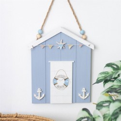 Blue Life Ring Beach Hut Hanging Decoration Blue Life Ring Beach Hut Hanging Decoration