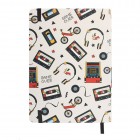 Retro 80s Print A5 Notebook
