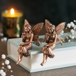 Set of 2 Fairy Shelf Sitter Ornaments Set of 2 Fairy Shelf Sitter Ornaments