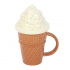 Ice Cream Cone Lidded Mug