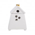 White Beehive Oil Burner and Wax Warmer with Bee