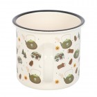 Camping Print Enamel Mug Camping Print Enamel Mug