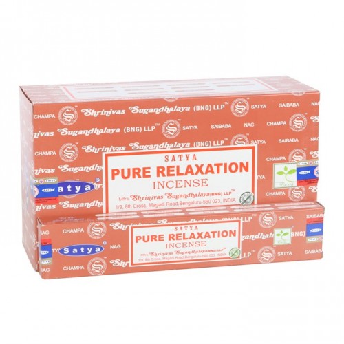 Set of 12 Pure Relaxation Incense Sticks by Satya (12/50) Set of 12 Pure Relaxation Incense Sticks by Satya (12/50)