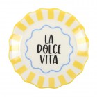 Yellow Striped La Dolce Vita Trinket Dish