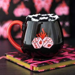 Black Dice Mug and Socks Set Black Dice Mug and Socks Set
