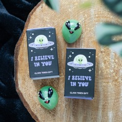 Set of 24 Glass Alien Token Gifts in Display Set of 24 Glass Alien Token Gifts in Display