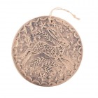 Bronze Effect Leaping Hare Terracotta Hanging Plaque