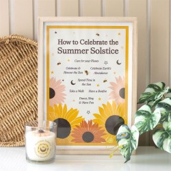 How to Celebrate the Summer Solstice Framed Wall Art Print How to Celebrate the Summer Solstice Framed Wall Art Print