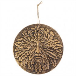 Bronze Terracotta Green Man Plaque Bronze Terracotta Green Man Plaque