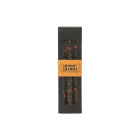 Set of 3 Black Midnight Print Taper Candles