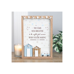 The Stars Seem Brighter 3D Shell Caravan Plaque The Stars Seem Brighter 3D Shell Caravan Plaque