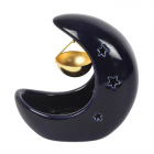 Blue Crescent Moon Hanging Oil Burner Blue Crescent Moon Hanging Oil Burner
