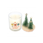 Merry and Bright Bauble Cinnamon & Spice Glass Candle with Tree Merry and Bright Bauble Cinnamon & Spice Glass Candle with Tree