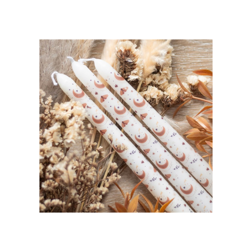 Set of 3 Harvest Moon Taper Candles Set of 3 Harvest Moon Taper Candles