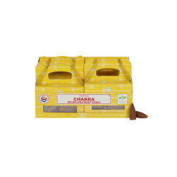 Set of 6 Packets of Chakra Backflow Dhoop Cones by Satya