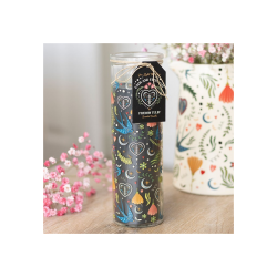 Midnight Bloom Print French Tulip Tube Candle