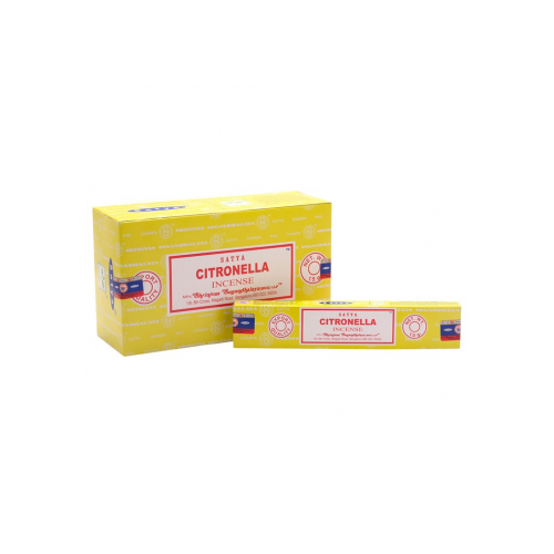 Set of 12 Citronella Incense Sticks by Satya Set of 12 Citronella Incense Sticks by Satya