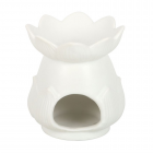 White Lotus Flower Oil Burner White Lotus Flower Oil Burner