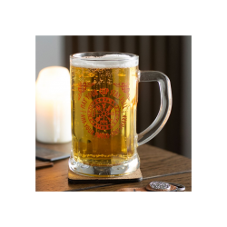 Viking Compass Glass Beer Tankard with Coaster Viking Compass Glass Beer Tankard with Coaster