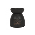 Black Pentagram Cut Out Oil Burner Black Pentagram Cut Out Oil Burner