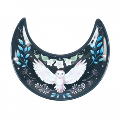 Crescent Moon Owl Trinket Dish Crescent Moon Owl Trinket Dish