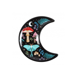 Crescent Moon Dark Forest Print Trinket Dish Crescent Moon Dark Forest Print Trinket Dish