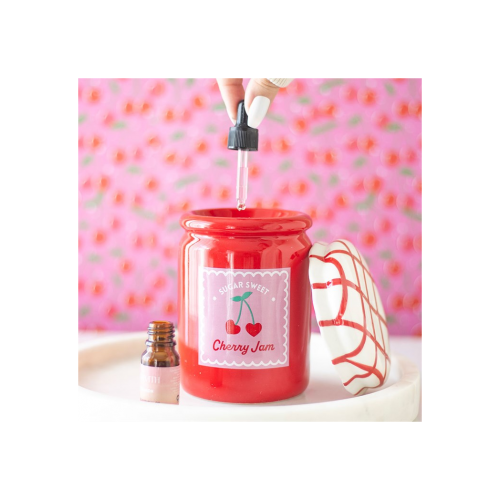 Cherry Jam Jar Oil Burner and Wax Warmer Cherry Jam Jar Oil Burner and Wax Warmer