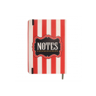 Red Circus Stripe A5 Notebook Red Circus Stripe A5 Notebook