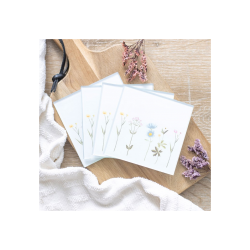 Floral Glass Coaster Set Floral Glass Coaster Set