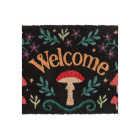 Black Mushroom Welcome Doormat