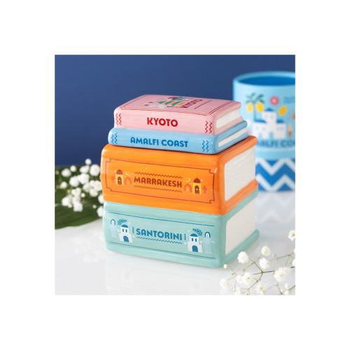Travel Book Stack Oil Burner and Wax Warmer Travel Book Stack Oil Burner and Wax Warmer
