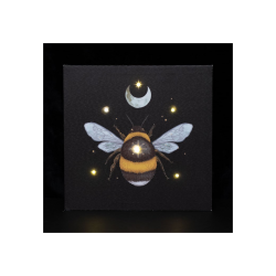Forest Bee Light Up Canvas Plaque Forest Bee Light Up Canvas Plaque