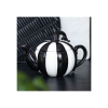 Black and White Striped Pumpkin Teapot