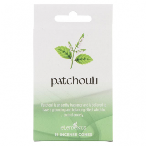 Set of 12 Packets of Elements Patchouli Incense Cones Set of 12 Packets of Elements Patchouli Incense Cones