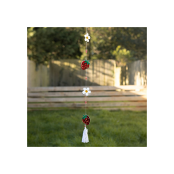 String of Daisy and Strawberry Suncatchers String of Daisy and Strawberry Suncatchers