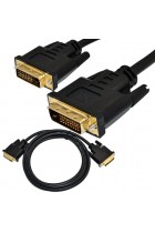 DVI-D (24+1) Male to DVI-D (24+1) Male Cable - 3 Metres Gold Plated 