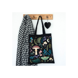 Dark Forest Print Polycotton Tote Bag Dark Forest Print Polycotton Tote Bag