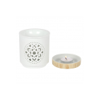White Mandala Cut Out Oil Burner White Mandala Cut Out Oil Burner