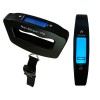 50KG Portable Handheld Digital Luggage Scales Backlit Electronic LCD Screen for Suitcase, Hand Luggage, Bags Includes Bag Strap + Batteries Black