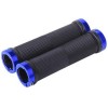 Bicycle Double Locking Handle Bar Grips - Blue