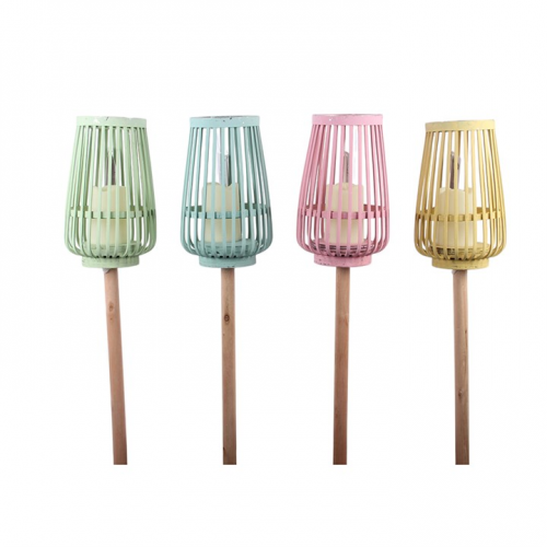 Pastel Lantern Stake with LED Candle Pastel Lantern Stake with LED Candle