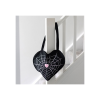 Spiderweb Heart Satin Tote Bag
