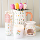 Tulip Print French Tulip Tube Candle Tulip Print French Tulip Tube Candle