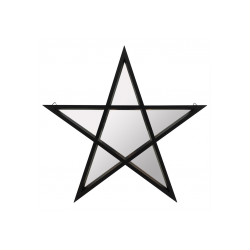 Black Framed Pentagram Mirror Black Framed Pentagram Mirror