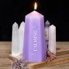 Calming Crystal Candle with Rough Amethyst Calming Crystal Candle with Rough Amethyst