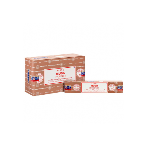Set of 12 Musk Incense Sticks by Satya (12/50) Set of 12 Musk Incense Sticks by Satya (12/50)