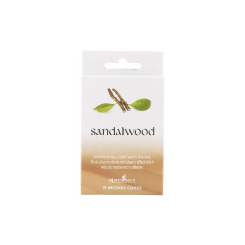 Set of 12 Packets of Elements Sandalwood Incense Cones Set of 12 Packets of Elements Sandalwood Incense Cones